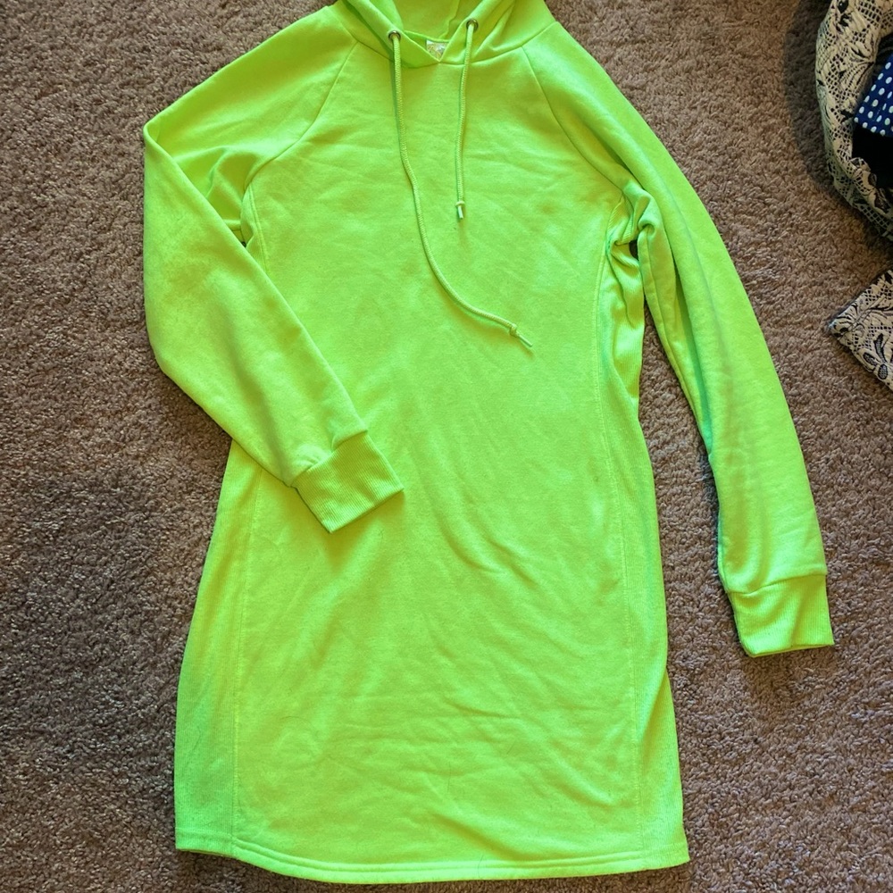 Neon Tunic Hoodie
